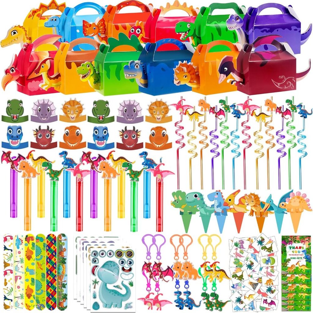 320PCS Ultimate Dinosaur Birthday Party Decorations Set for Kids' Celebrations